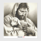 JESUS Goede Herder grote decal sticker (Vel)