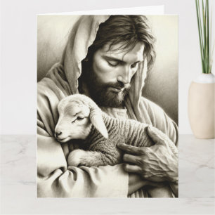 JESUS Goede Herder Lege Christelijke Wenskaart Kaart