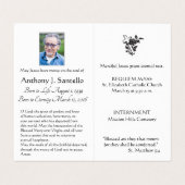 Jesus Goede Herder Religieuze Begrafenis Heilige K Visitekaartje (Binnenkant ongevouwen)