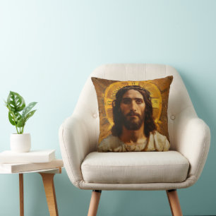 Jesus Gold Religious Kussen