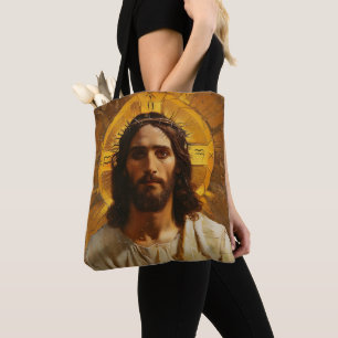 Jesus Gold Religious Tote Bag