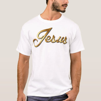 Jesus Gold Signature T-shirt