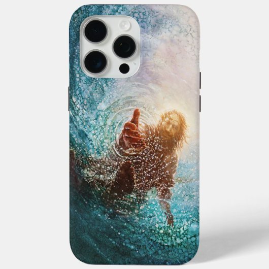 Jesus golf hoesje voor telefoon (Achterkant)