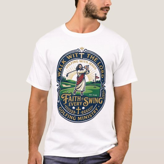 Jesus Golf Shirt Gebedsgebaseerd ontwerp_1 (Voorkant)