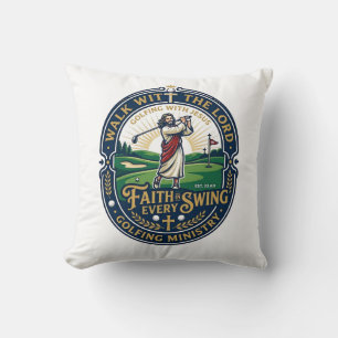 Jesus Golf Shirt Gebedsgebaseerd ontwerp_1 Kussen