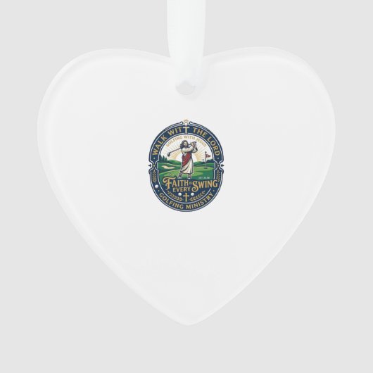 Jesus Golf Shirt Gebedsgebaseerd ontwerp_1 Ornament (voorkant)