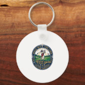 Jesus Golf Shirt Gebedsgebaseerd ontwerp_1 Sleutelhanger (Voorkant)