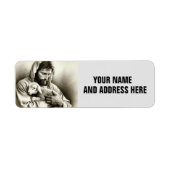 JESUS GOOD SHEPHARD RETOURADRES LABELS (Voorkant)
