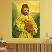 Jesus Good Shepherd Canvas Afdruk (Insitu (Woonkamer))