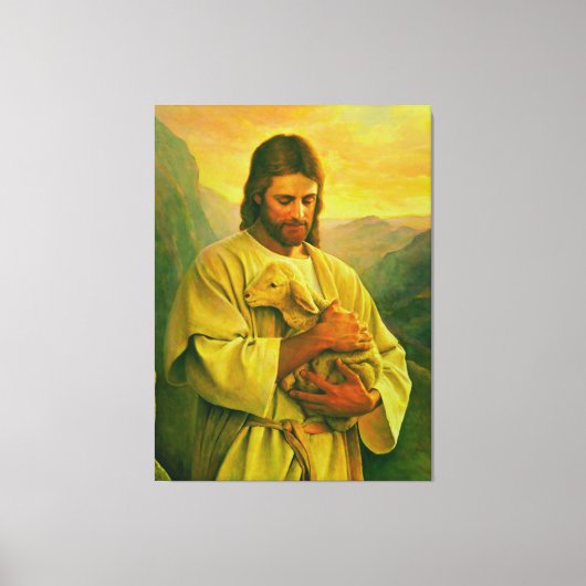 Jesus Good Shepherd Canvas Afdruk (Voorkant)
