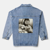 JESUS Good Shepherd Christian Denim Jacket (Achterkant)