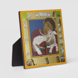 Jesus Good Shepherd Fotoplaat