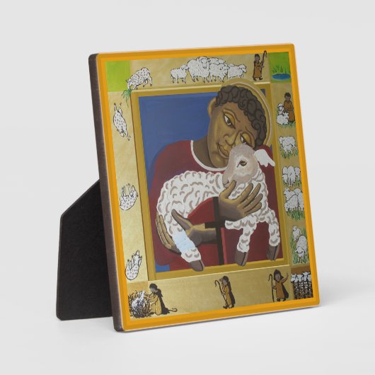 Jesus Good Shepherd Fotoplaat (Voorkant)