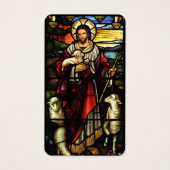 Jesus Good Shepherd Katholieke Funeral Heilige Kaa Visitekaartje (Voorkant)
