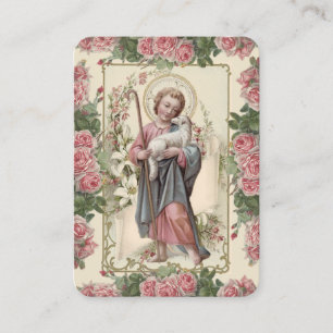 Jesus Good Shepherd  Religieuze Gebed Plaatskaartje