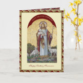 Jesus Good Shepherd Serra Club seminaristen Kaart (Gele Bloem)