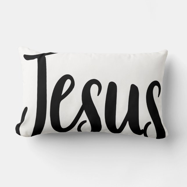 Jesus Gospel Graphics Aesthetische Christelijke ci Kussen (Voorkant)