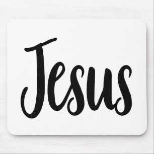 Jesus Gospel Graphics Aesthetische Christelijke ci Muismat