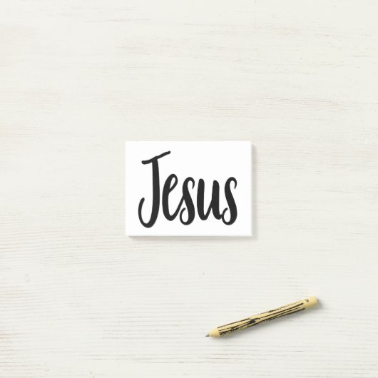 Jesus Gospel Graphics Aesthetische Christelijke ci Post-it® Notes (Op bureau)
