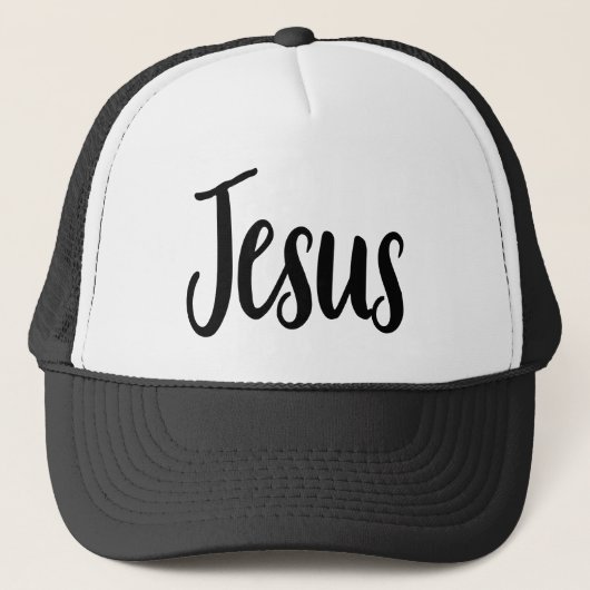 Jesus Gospel Graphics Aesthetische Christelijke ci Trucker Pet (Voorkant)