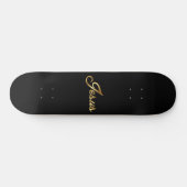 Jesus - Gouden letters - Christelijke Skateboard d (Horizontaal)