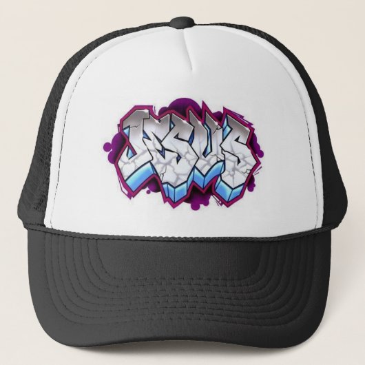 jesus graffiti trucker pet (Voorkant)