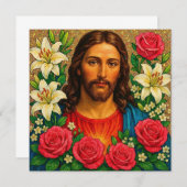 Jesus Greeting Card. (Voorkant / Achterkant)