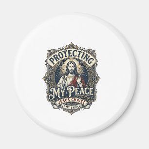 Jesus Grenzen Zelfrespect T-shirt Op geloof gebase Magneet