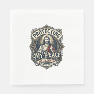 Jesus Grenzen Zelfrespect T-shirt Op geloof gebase Servet