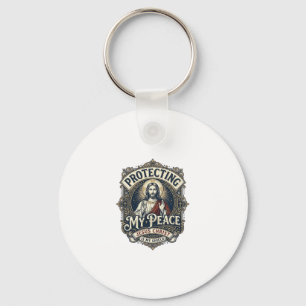 Jesus Grenzen Zelfrespect T-shirt Op geloof gebase Sleutelhanger