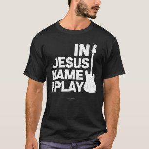 Jesus Guitar speelt Christelijke Bijbel Verse Reli T-shirt