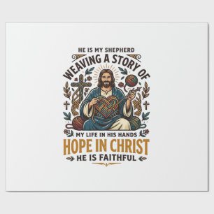 Jesus Haak Brei T-Shirt Inspirerend Geloof Cadeaupapier