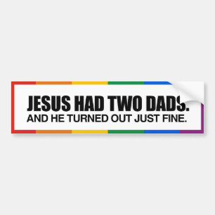 JESUS HAD TWEE VADERS -.png Bumpersticker