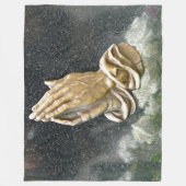 JESUS HANDS IN PRAYER FLEECE DEKEN (Voorkant)
