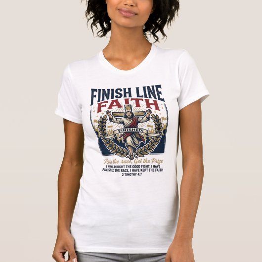 Jesus hardloopmarathon vintage shirt christelijke  (Voorkant)