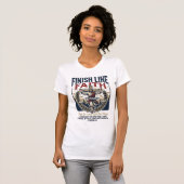 Jesus hardloopmarathon vintage T-shirt christelijk (Voorkant volledig)