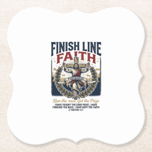 Jesus hardloopmarathon vintage T-shirt christelijk Kartonnen Onderzetters
