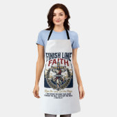 Jesus hardloopmarathon vintage T-shirt christelijk Schort (Gedragen)