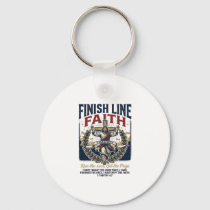 Jesus hardloopmarathon vintage T-shirt christelijk Sleutelhanger