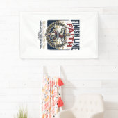 Jesus hardloopmarathon vintage T-shirt christelijk Spandoek (Insitu)