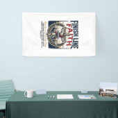 Jesus hardloopmarathon vintage T-shirt christelijk Spandoek (Beurs)