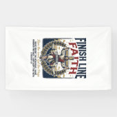 Jesus hardloopmarathon vintage T-shirt christelijk Spandoek (Horizontaal)