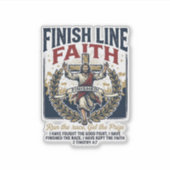 Jesus hardloopmarathon vintage T-shirt christelijk Sticker (Voorkant)