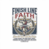 Jesus hardloopmarathon vintage T-shirt christelijk Sticker (Voorkant)