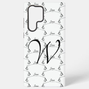 Jesus Hart-inscriptie met uw initiaal Samsung Galaxy Hoesje