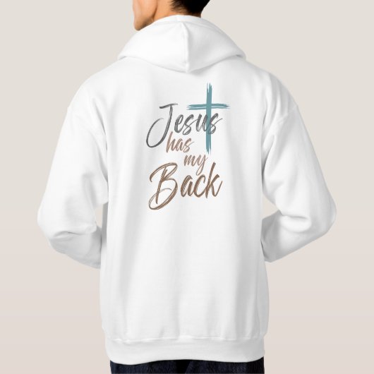 Jesus Has My Back  Hoodie (Achterkant)