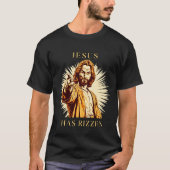 Jesus Has Rizzen Shirt - wijzen op Jesus T-Shir (Voorkant)