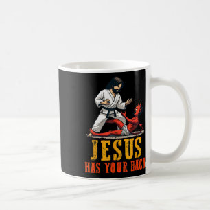 Jesus Has Your Back Grappige Christelijke Jiu-Jits Koffiemok