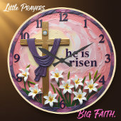 Jesus He Is Risen Pink Grote Klok