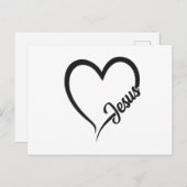 JESUS HEART AANKONDIGINGSKAART (Voorkant / Achterkant)